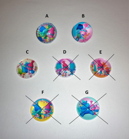 Záchytný klip trollové - výběr z motivů